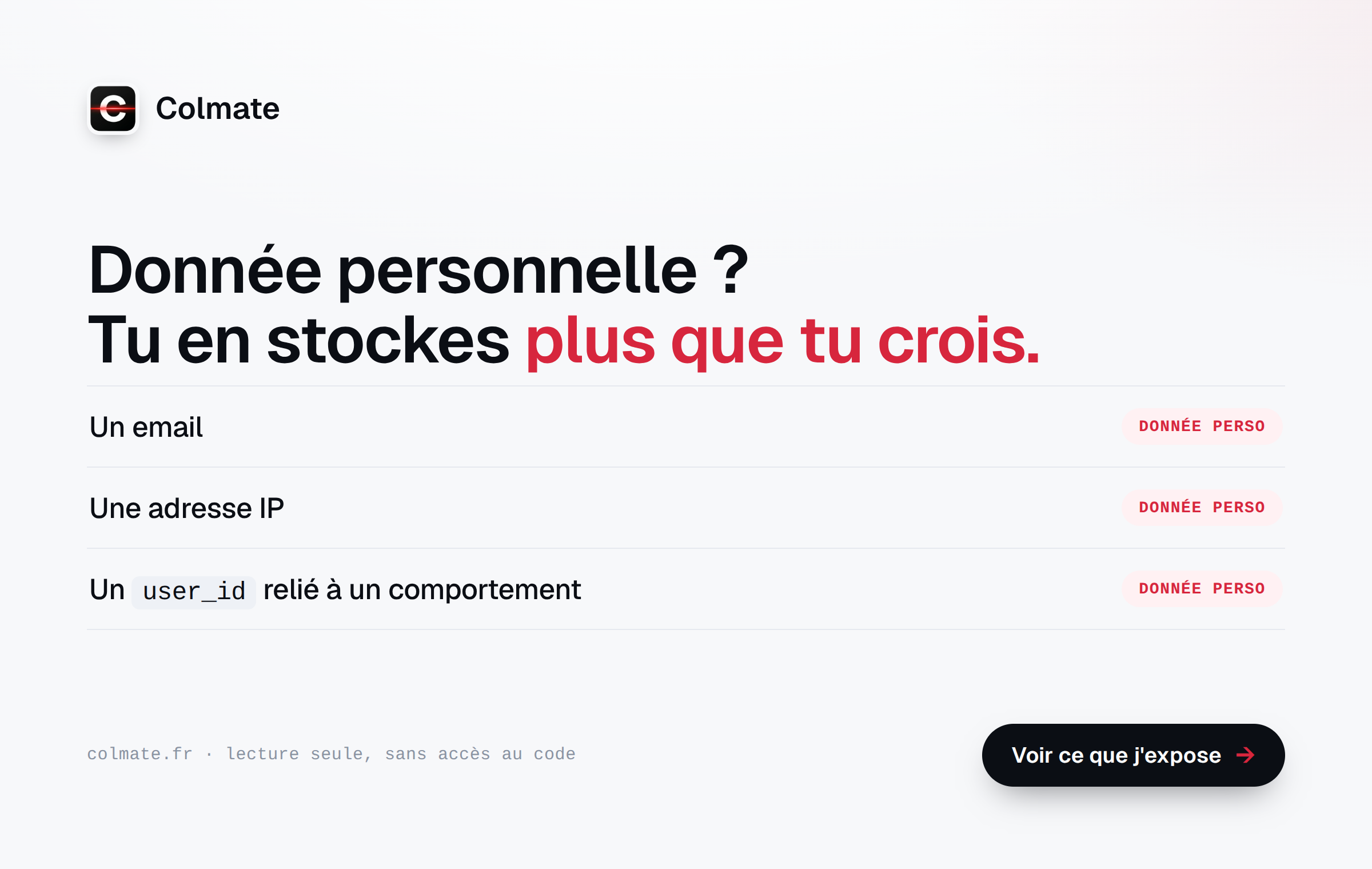C'est quoi une donnée personnelle ? (tu en stockes plus que tu crois)
